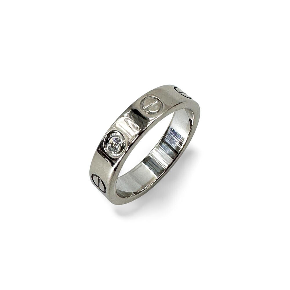 Cartier Love 3 Diamonds Band 18K White Gold with Diamond